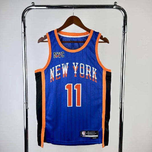Men’s 2024 Jalen Brunson Blue Team Jersey – City Edition