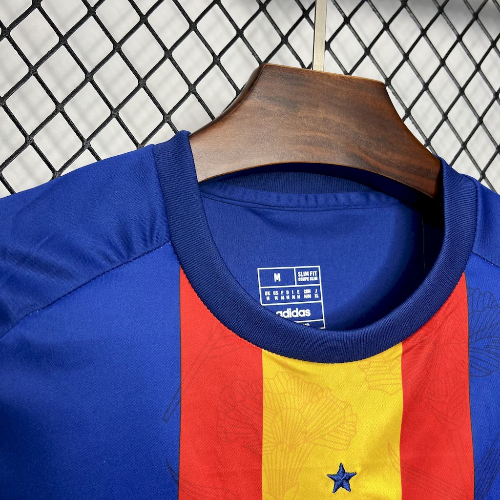 Camisa de treino pré-jogo da Espanha para a Eurocopa 2024/25