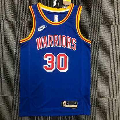 Camisa Stephen Curry Azul Masculina - Edição Clássica do 75º Aniversário