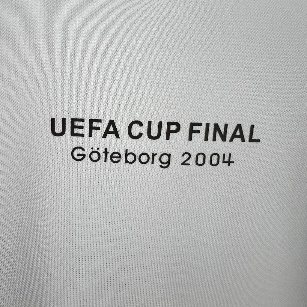 Camisa retrô do Valencia CF para a final da Copa UEFA 2003/2004