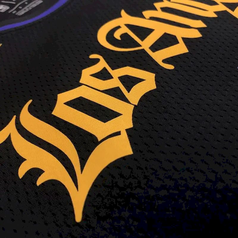 Camisa masculina Nick Young 2020-21 preta versão Swingman – Noche Latina