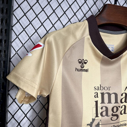 Málaga 2024/25 terceiro kit infantil fora de casa