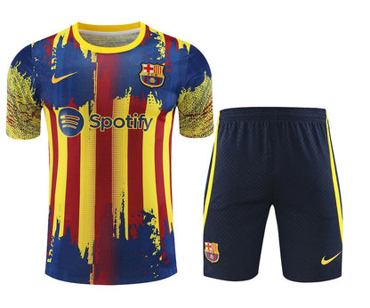 Camisa de treino adulto Barcelona 2023/24 + short 418