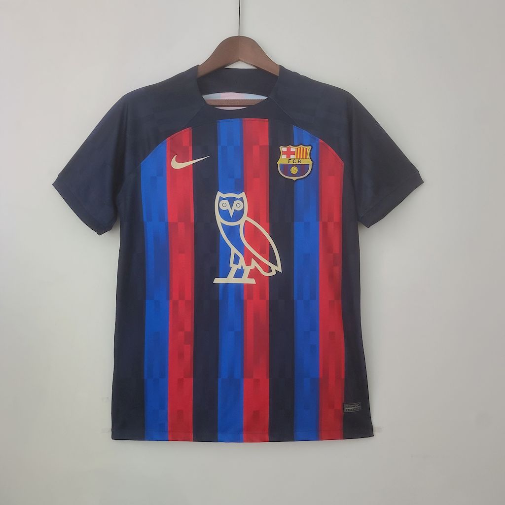 Camisa titular do Barcelona 2022/23 Owl Sponsor