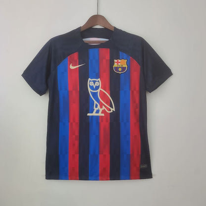 Camisa titular do Barcelona 2022/23 Owl Sponsor