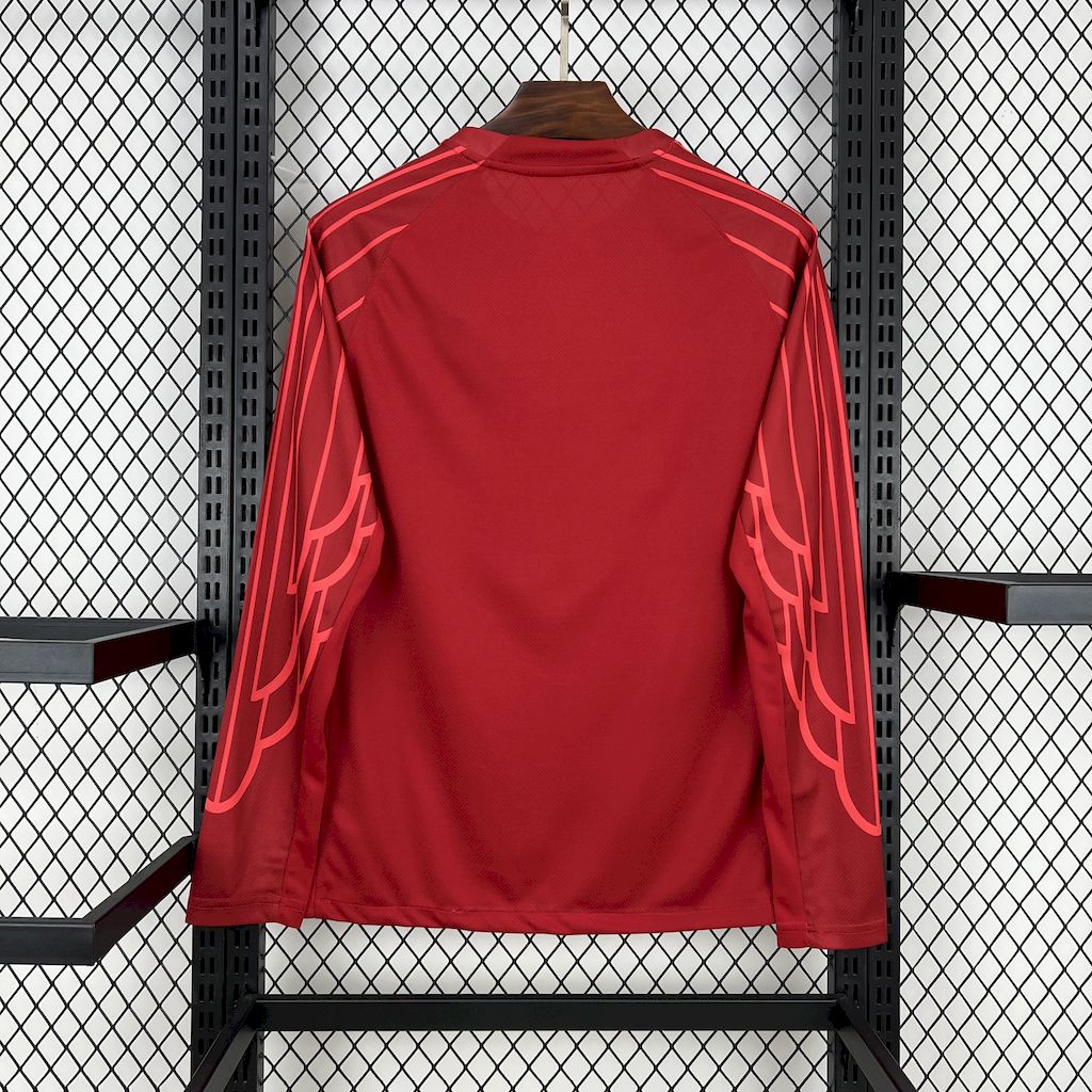 Paris Saint-Germain 2025/26 Red goalkeeper Long Sleeves Jersey