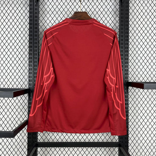 Paris Saint-Germain 2025/26 Red goalkeeper Long Sleeves Jersey