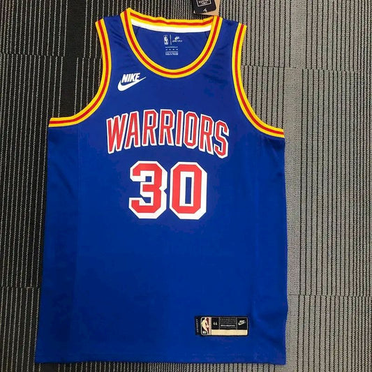 Stephen Curry Men’s Blue 2021-22 75th Anniversary Jersey – Classic Edition
