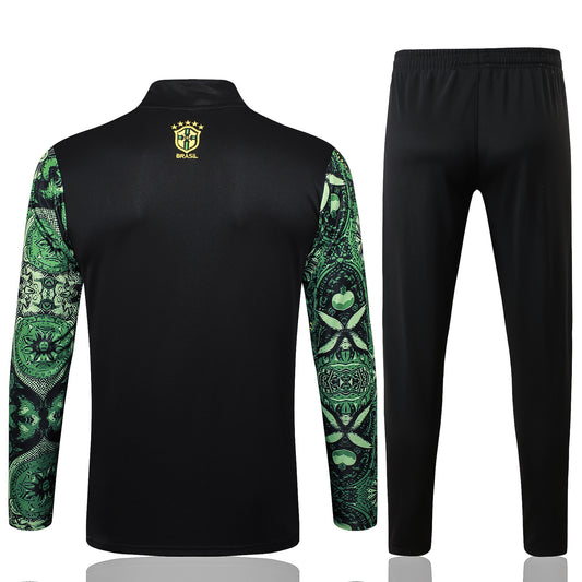 Brazil 2024/25 Half-Zip Kids Sweater+Pant 815