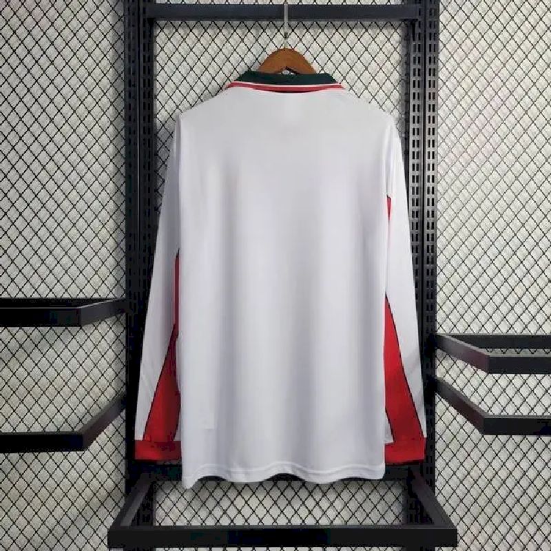 Camisa retrô de manga comprida reserva Marrocos 1998