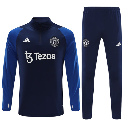 Suéter e calça adulto Manchester United 2023/24 com zíper 14001