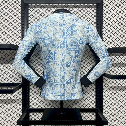 Men's Portugal 2024/25 Away Long Sleeve Jersey Player Version