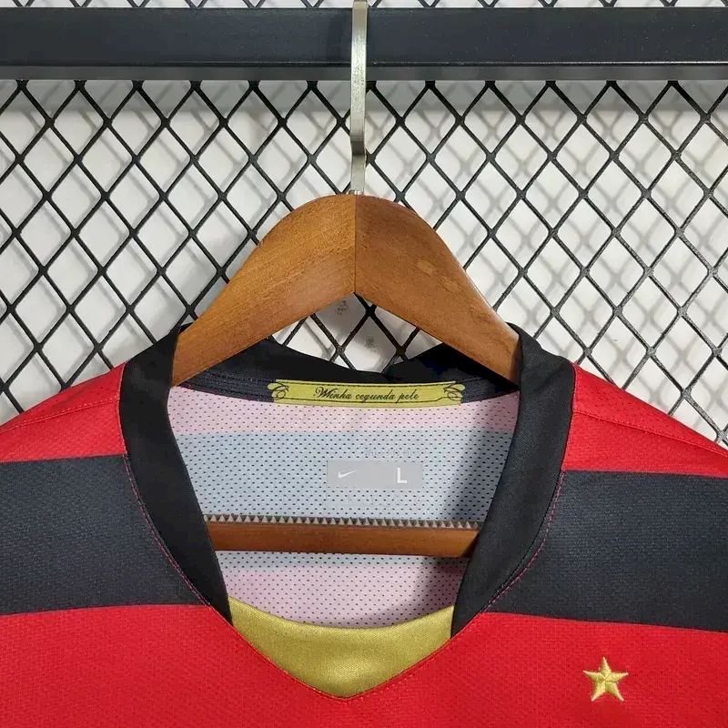 Camisa retrô manga longa Flamengo 2009 Home