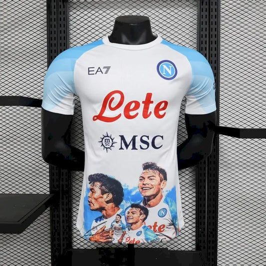 Napoli 2023/24 Champion Edition Jersey Player Version White 2
