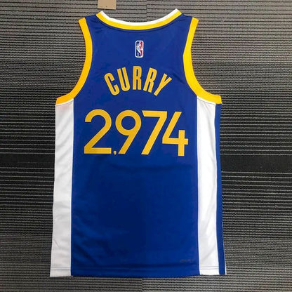 Camisa masculina Stephen Curry 2.974ª de 3 pontos – Edição de 75º aniversário