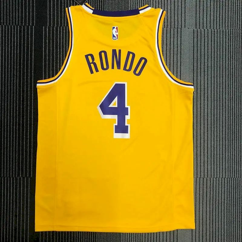 Camisa masculina amarela Swingman Rajon Rond – Edição Ícone