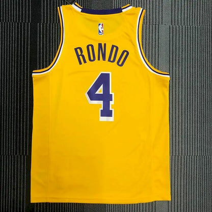 Camisa masculina amarela Swingman Rajon Rond – Edição Ícone
