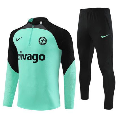 Suéter e calça Chelsea 2024/25 com zíper e meio zíper 14001