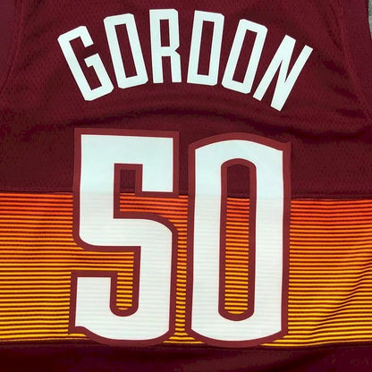 Camisa Aaron Gordon Vermelha Masculina 2020-21 Swingman Versão Jogador – Edição City