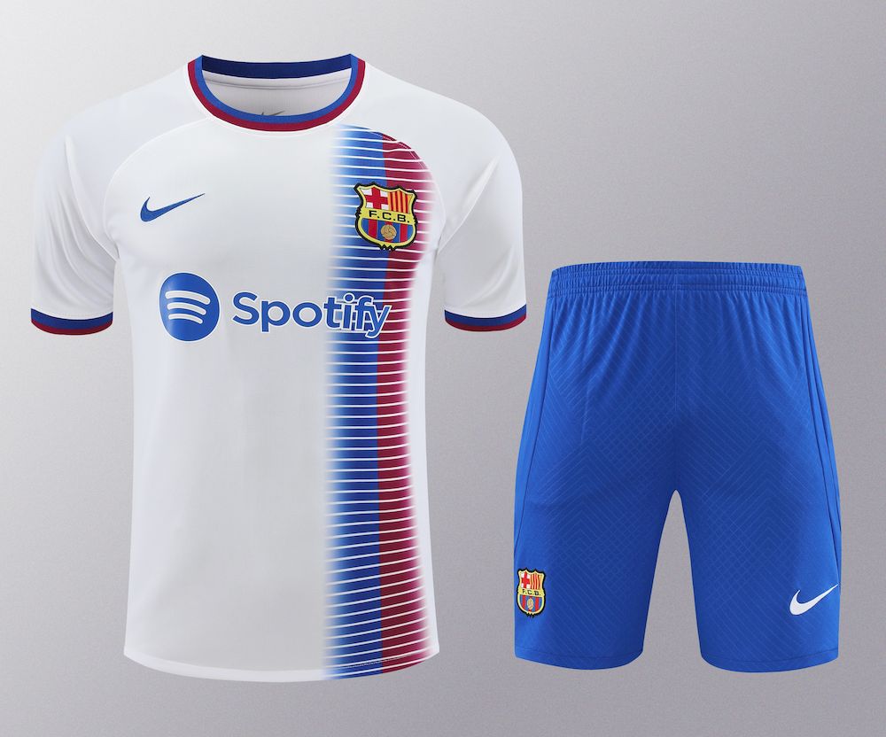 Camisa de treino adulto Barcelona 2023/24 + short 418