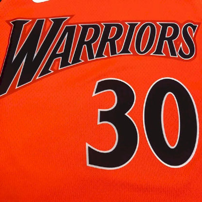 Camisa Masculina Stephen Curry Laranja Versão Jogador – Edição Clássica Retro