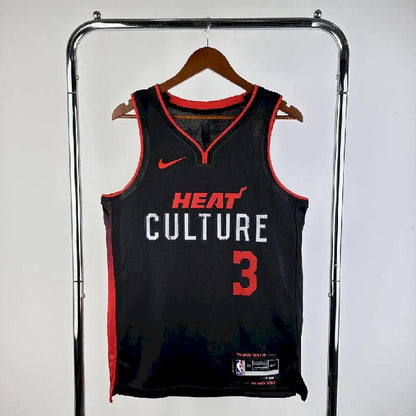 Camisa preta masculina Dwyane Wade 2024 – Edição City