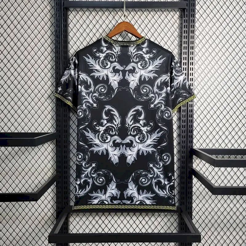 Men's Italy 2023/24 Versace Co-Branded Edition Jersey Black