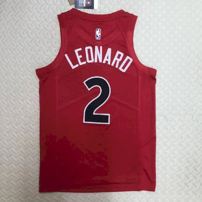 Camisa vermelha reserva masculina Kawhi Leonard