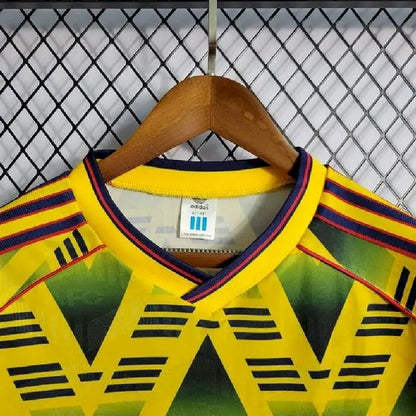 Camisa reserva retrô de mangas compridas do Arsenal 1991/93