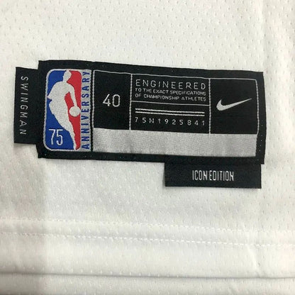 Camisa Jordan Poole Branca Masculina – Edição de 75º Aniversário