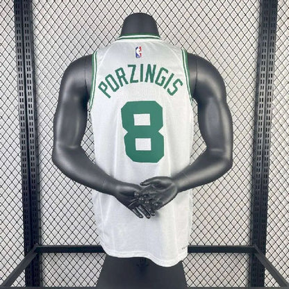 Camisa branca masculina Kristaps Porzingis Team