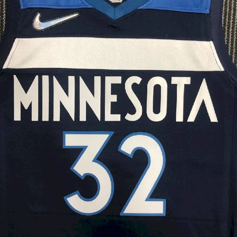 Camisa azul masculina Karl-Anthony Towns – Edição de 75º aniversário