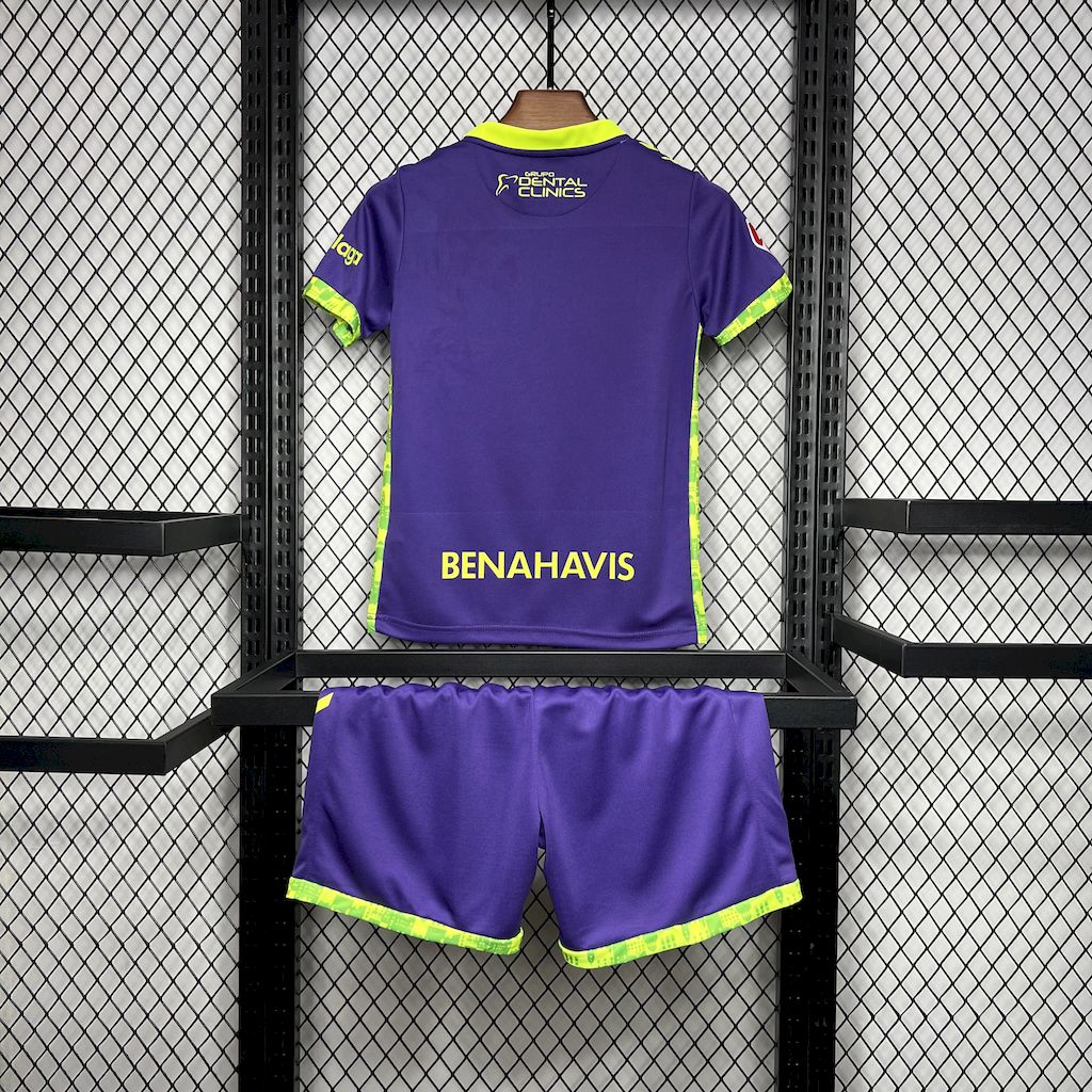 Camisa reserva infantil do Málaga 2024/25