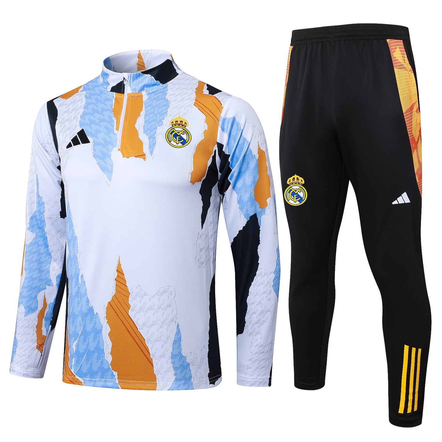 Suéter e calça adulto com zíper médio Real Madrid 2024/25 815