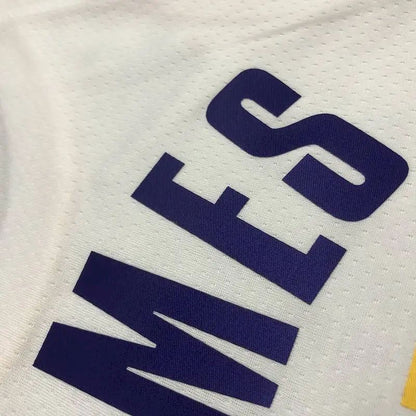 Camisa masculina LeBron James White Team – Edição de 75º aniversário