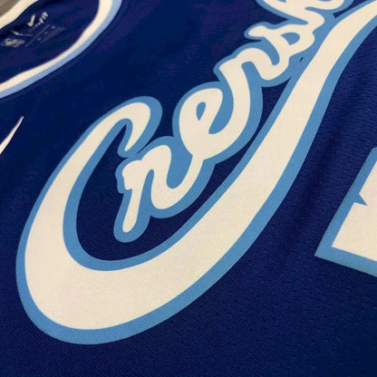 Camisa LeBron James Masculina Azul Versão Jogador – Edição Clássica Retro Conjunta