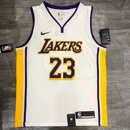 Camisa LeBron James Masculina Branca Versão Jogador – Edição Clássica Retrô
