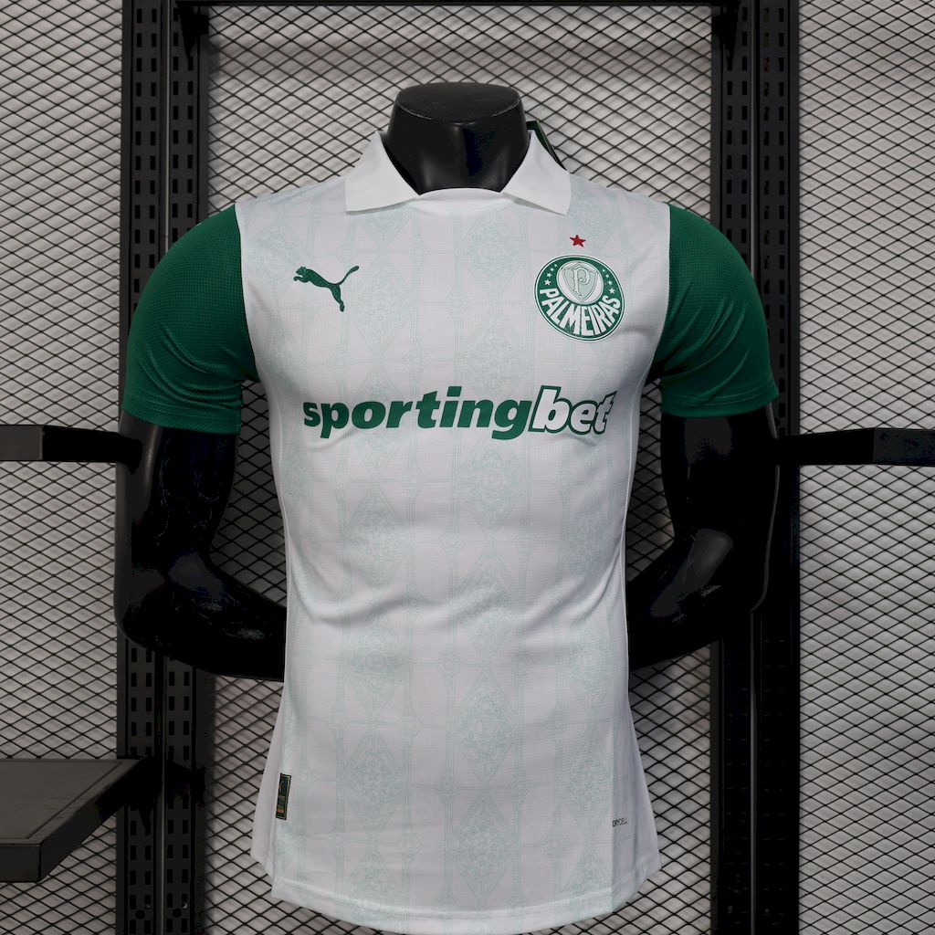 Men's Palmeiras 2025/26 Away Jersey Player Version