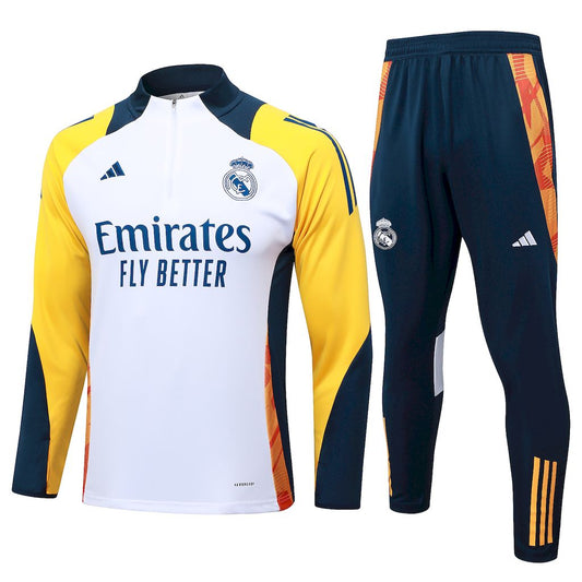 Suéter e calça adulto com zíper médio Real Madrid 2024/25 815