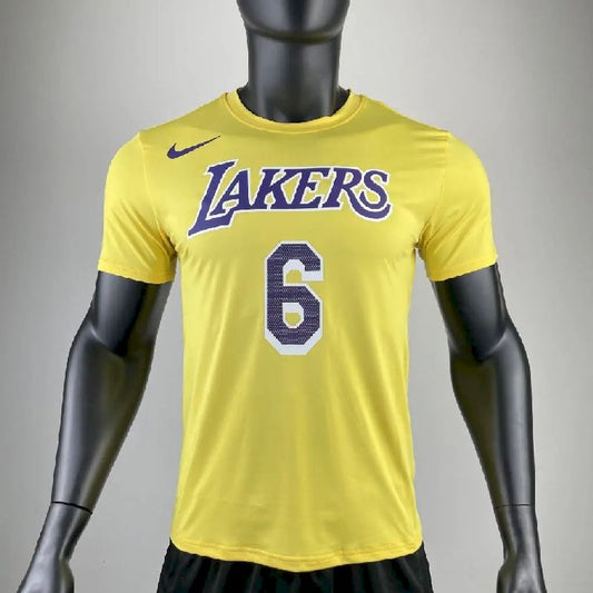 Camiseta amarela masculina do time LeBron James