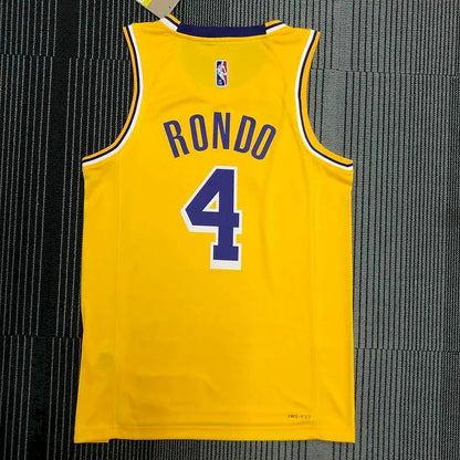 Men’s Rajon Rondo Yellow Team Jersey – 75th Anniversary Edition