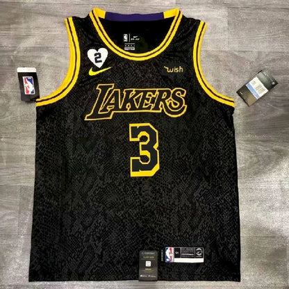 Camisa Anthony Davis Black Mamba versão masculina de jogador