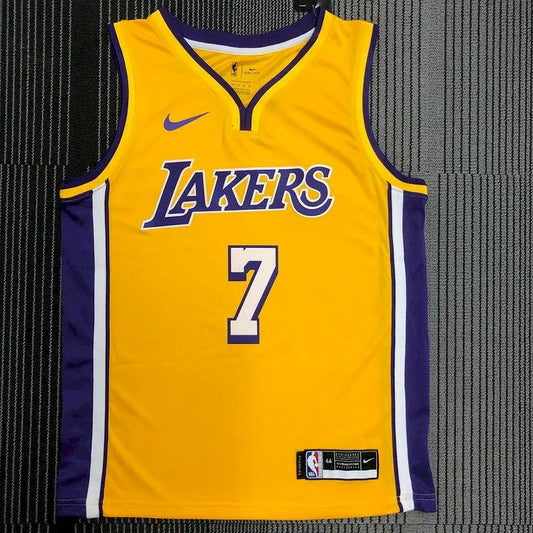 Camisa amarela masculina Swingman Carmelo Anthony – Edição clássica retrô