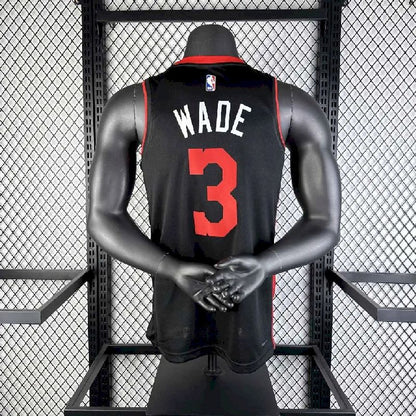 Camisa preta masculina Dwyane Wade 2024 – Edição City