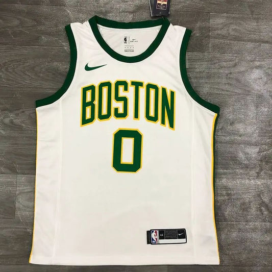 Camisa Jayson Tatum Branca Masculina Versão Jogador – Edição Cidade