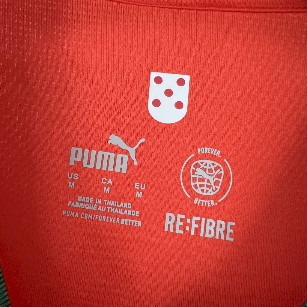 Men's Portugal 2025/26 Home Long Sleeve Jersey