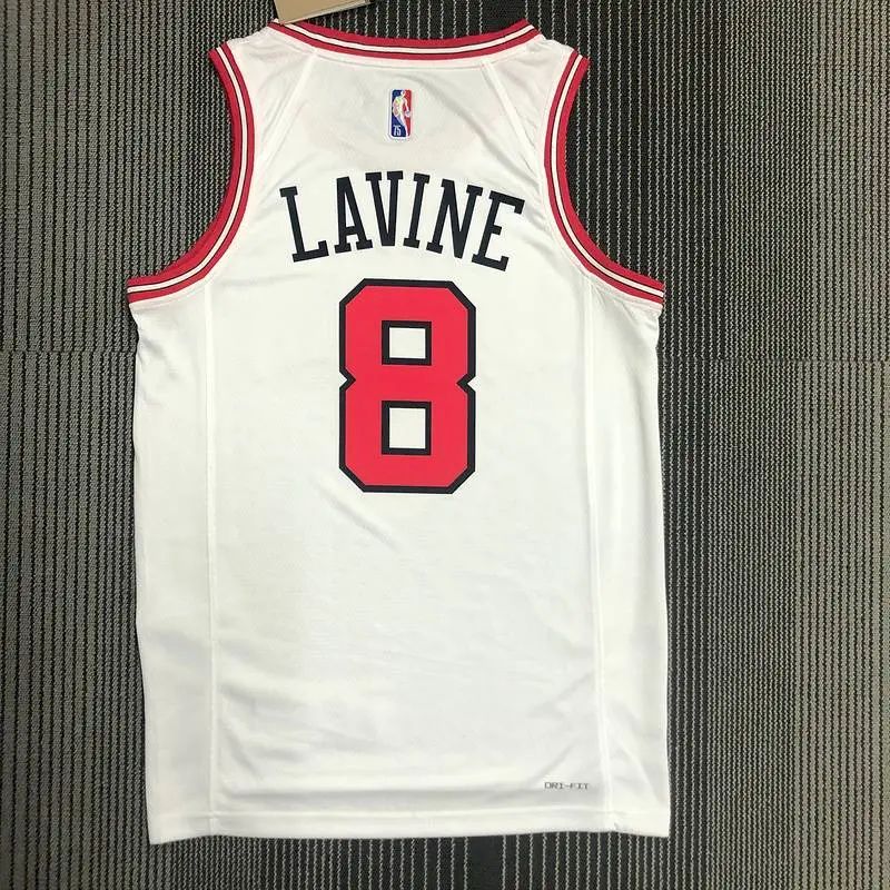 Camisa Zach LaVine Branca Masculina – Edição de 75º Aniversário