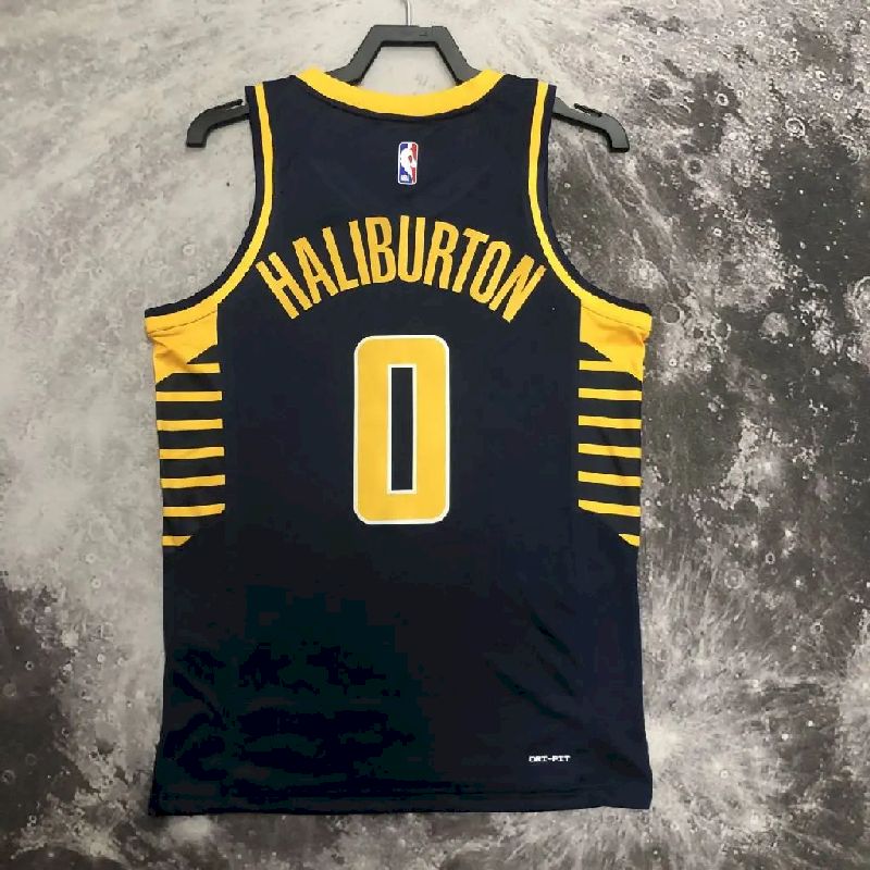 Camisa Masculina Tyrese Haliburton Preta para o Time Away