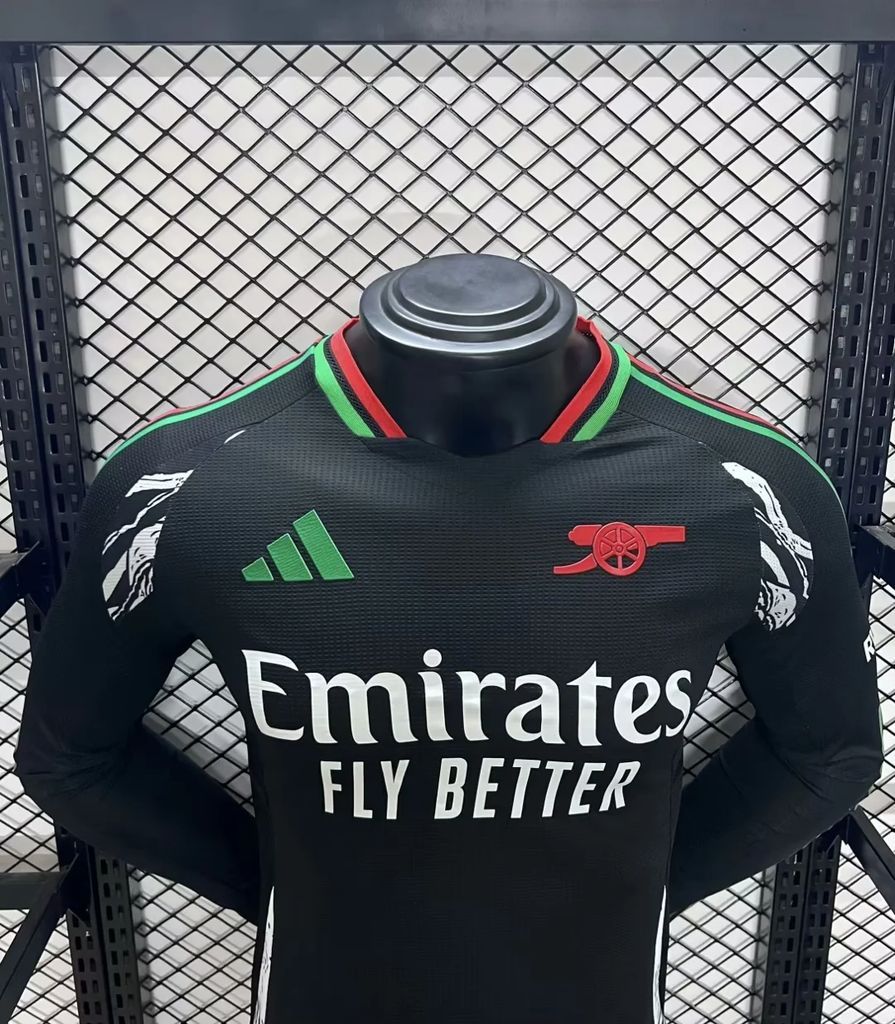 Men's Arsenal 2024/25 Away Long Sleeves Jersey Player Version