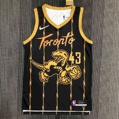 Camisa masculina Pascal Siakam Black Team – City Edition